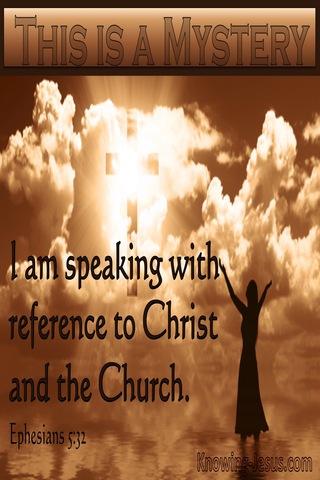 Ephesians 5:32 The Mystery Speaks Of Christ And The Church (beige)
